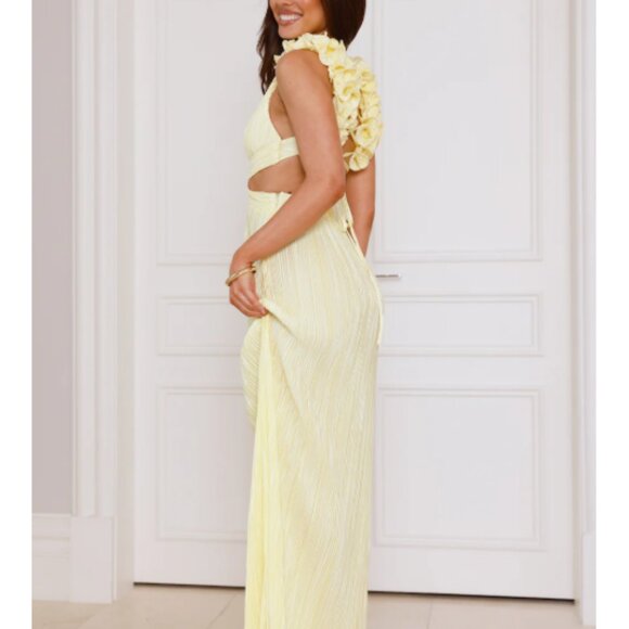 Hello Molly Trust Your Love Maxi Dress Yellow XS - Picture 5 of 8